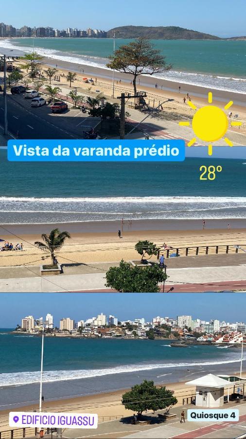 Suíte Mar - Praia do Morro - prédio frente Mar com elevador, atravessou a avenida, já está na Praia - com garagem - internet Guarapari Exterior foto