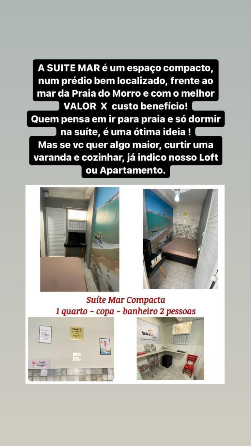 Suíte Mar - Praia do Morro - prédio frente Mar com elevador, atravessou a avenida, já está na Praia - com garagem - internet Guarapari Exterior foto